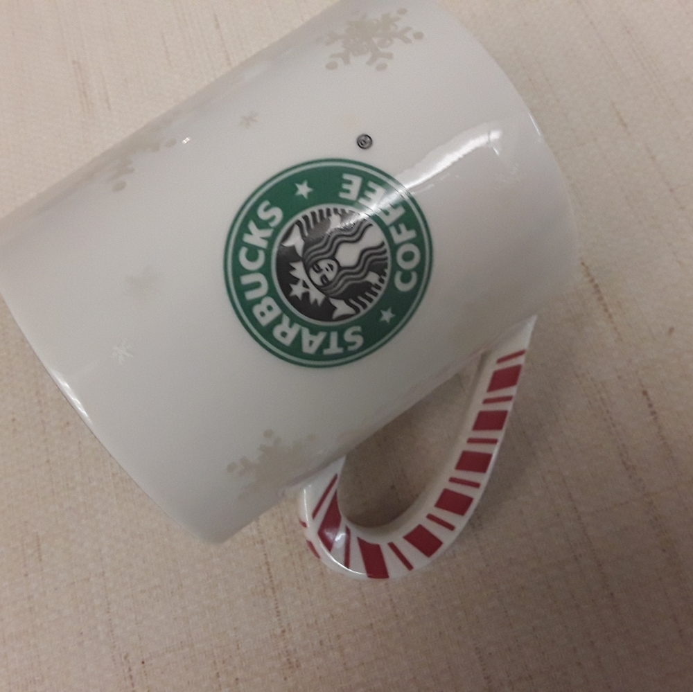 Starbucks Christmas Candycane Snowflake Coffee Mug - Picture 2 of 7